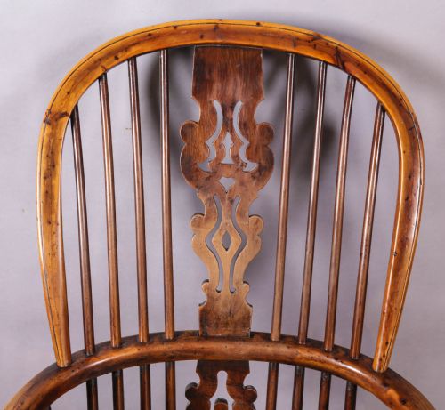 A SUPER YEW WOOD WINDSOR CHAIR BY GABBITASS OF WORKSOP - ADDITIONAL PHOTO 7