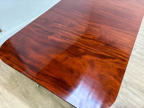 A SUPERB GEORGIAN TWIN PILLER DINING TABLE MAHOGANY - ADDITIONAL PHOTO 16