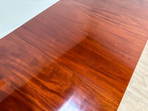 A SUPERB GEORGIAN TWIN PILLER DINING TABLE MAHOGANY - ADDITIONAL PHOTO 17