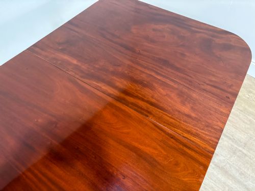 A SUPERB GEORGIAN TWIN PILLER DINING TABLE MAHOGANY - ADDITIONAL PHOTO 18