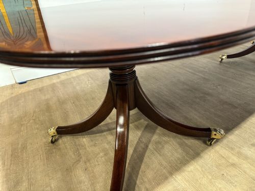 A SUPERB GEORGIAN TWIN PILLER DINING TABLE MAHOGANY - ADDITIONAL PHOTO 23