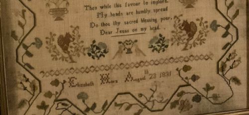 GEORGIAN SAMPLER ELIZABETH HORN AUGUST 1831 - ADDITIONAL PHOTO 6