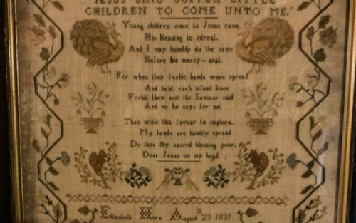 GEORGIAN SAMPLER ELIZABETH HORN AUGUST 1831 - ADDITIONAL PHOTO 9