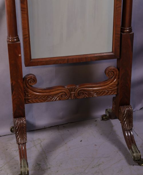 RARE AMERICAN CHEVAL MIRRROR ONCE BELONGING TO A GENERAL MEIGS - ADDITIONAL PHOTO 3