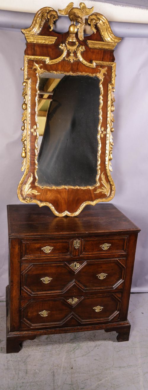 A FABOULUS 18TH PIER GLASS IN THE MANNER OF WILLIAM KENT - ADDITIONAL PHOTO 1