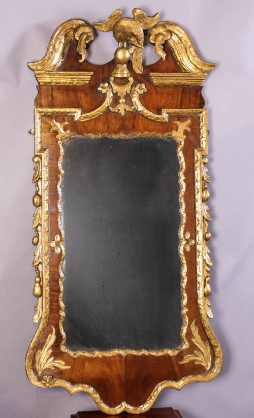 A FABOULUS 18TH PIER GLASS IN THE MANNER OF WILLIAM KENT - ADDITIONAL PHOTO 3