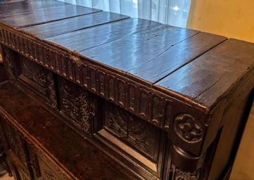 A VERY GOOD 17TH C LIVERY CUPBOARD - ADDITIONAL PHOTO 17