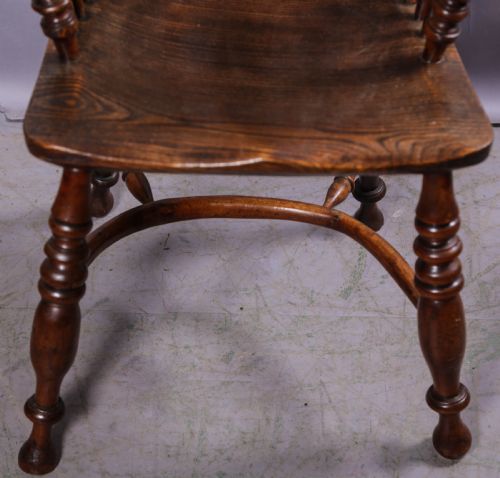 ANOTHER RARE HIGH WINDSOR CHAIR IN YEW GABBITAS - ADDITIONAL PHOTO 1