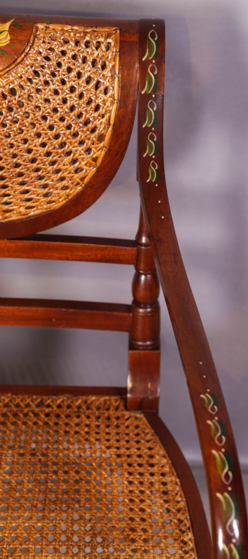 A SUPERB PAIR OF PAINTED ARMCHAIRS - ADDITIONAL PHOTO 10