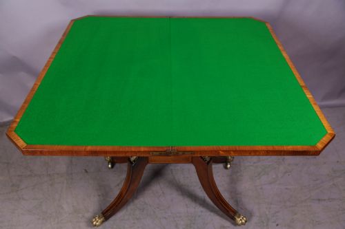 A REGENCY PERIOD CARD TABLE IN ROSEWOOD - ADDITIONAL PHOTO 5