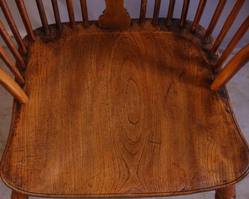 A GOOD YEW WOOD WINDSOR CHAIR THAMES VALLEY - ADDITIONAL PHOTO 8