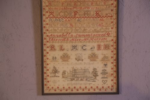 NEEDLEWORK SAMPLER ANNABELLA SAMON CHRISTAL PALACE 1851 61 - ADDITIONAL PHOTO 5