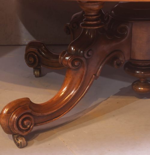 A BURR WALNUT COFFEE TABLE - ADDITIONAL PHOTO 3