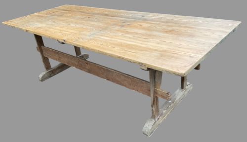 A PINE FARMHOUSE TABLE C1900 - ADDITIONAL PHOTO 1