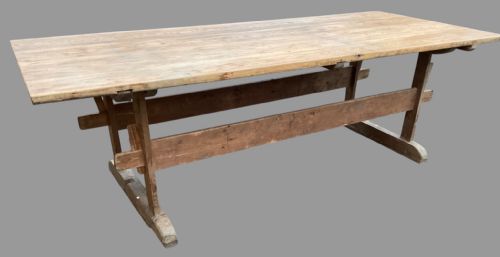 A PINE FARMHOUSE TABLE C1900 - ADDITIONAL PHOTO 5