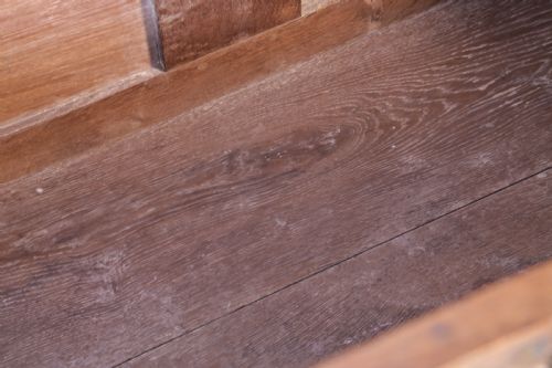 A 17TH CENTURY OAK COFFER ALL ORIGINAL - ADDITIONAL PHOTO 9