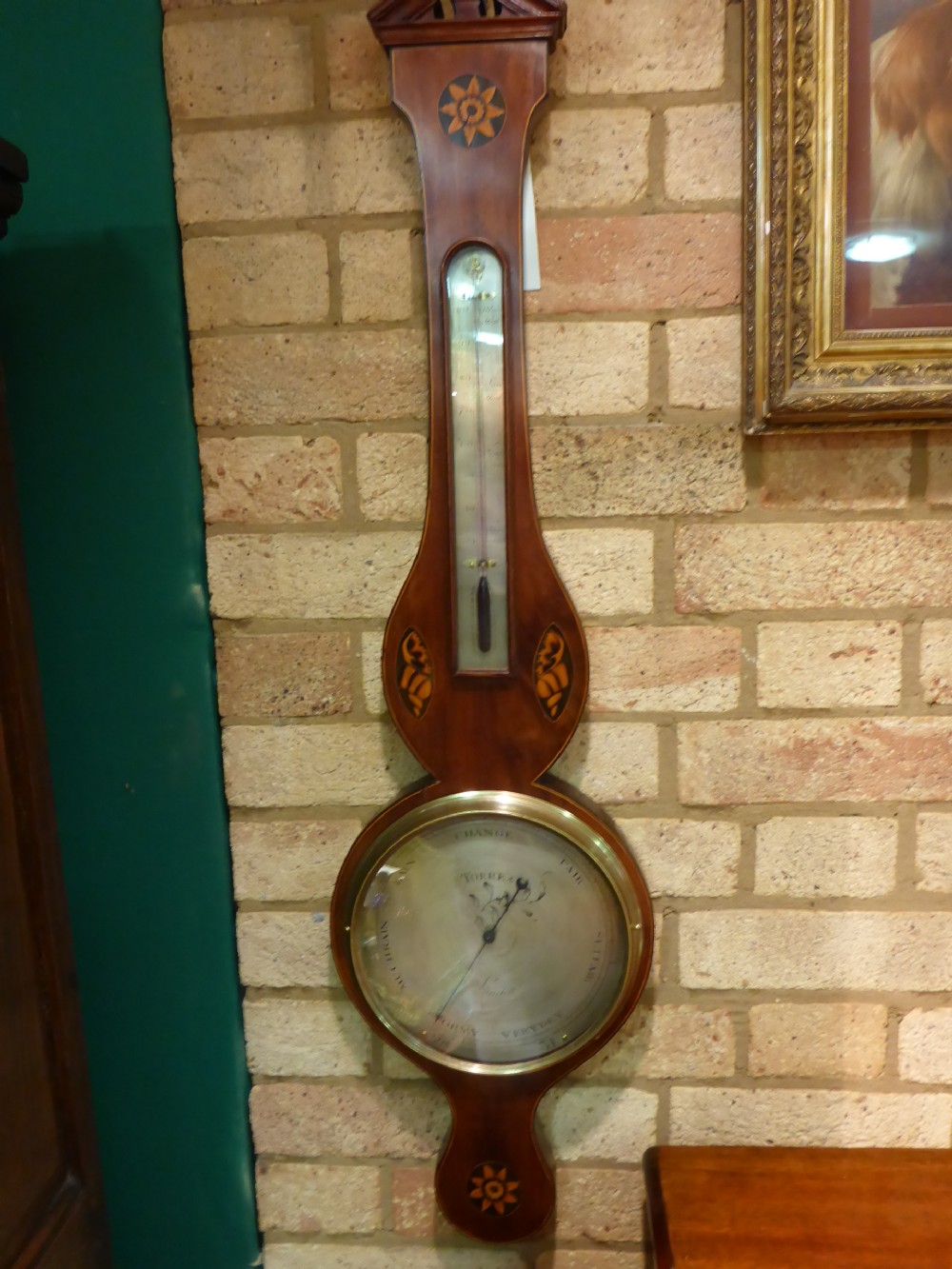 Antique Georgian Barometer Inlaid Case