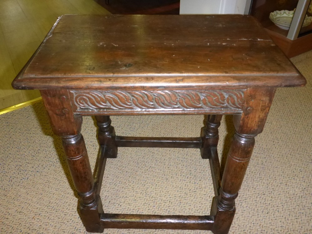 17th Century Joint Stool Oak