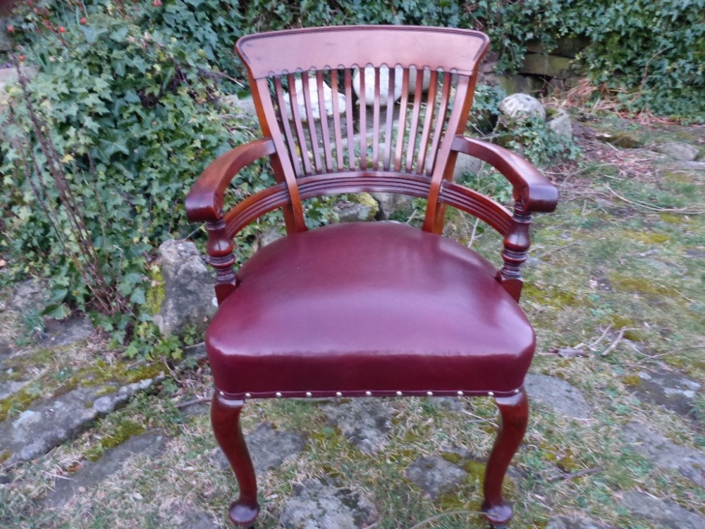 Quality Desk Chair in Solid Walnut
