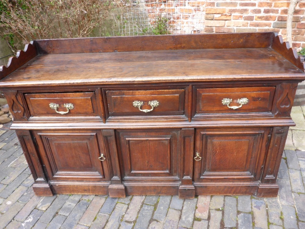 Early 18th Century Oak Dresser Good Colour