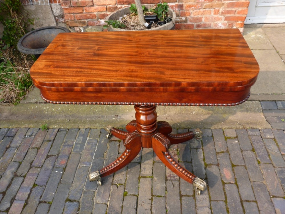 Georgian Tea Table Superb Mahogany Timber