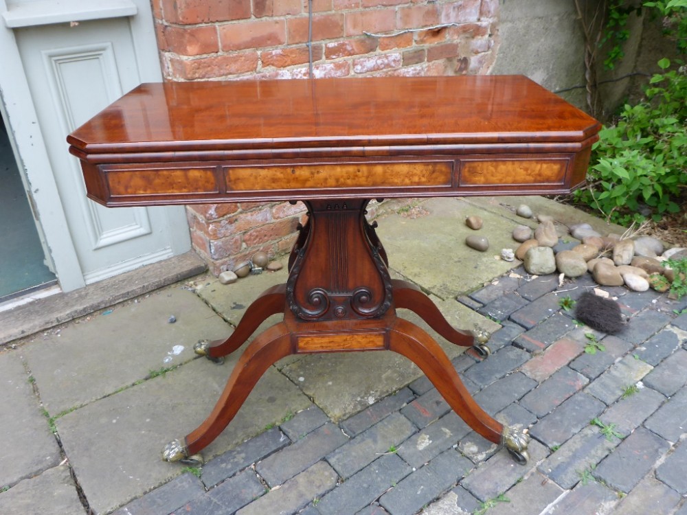 Antique Georgian Mahogany Tea Table Quality Item