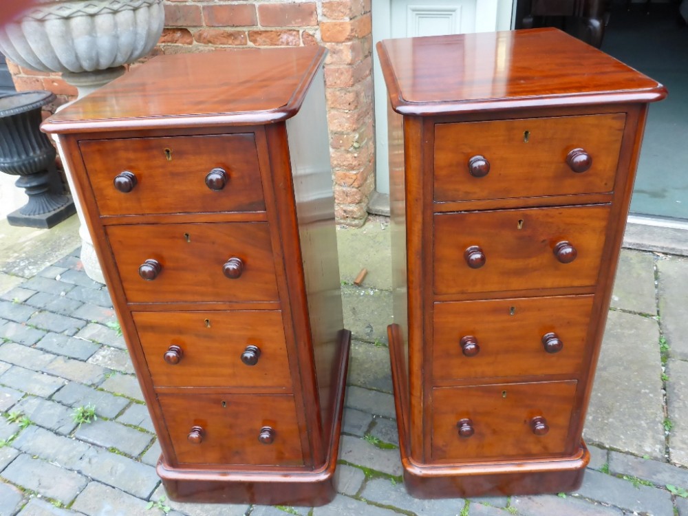 Pair of Victorian Bedside Chests