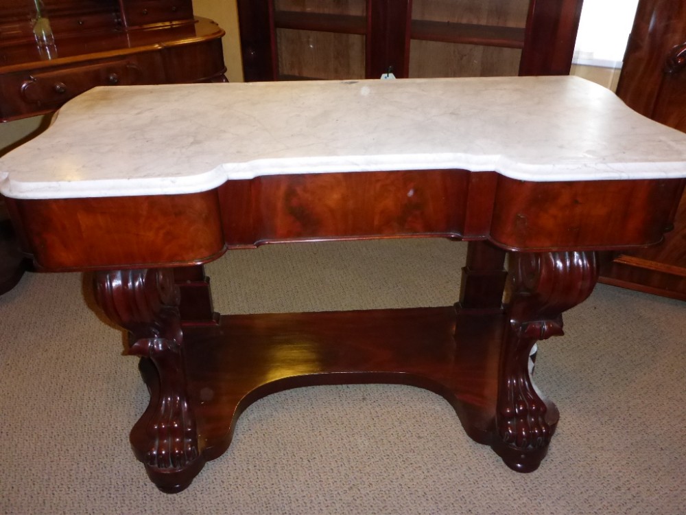 Victorian Mahogany Marble Top Washstand