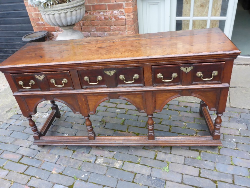 William and Mary period Oak Dresser
