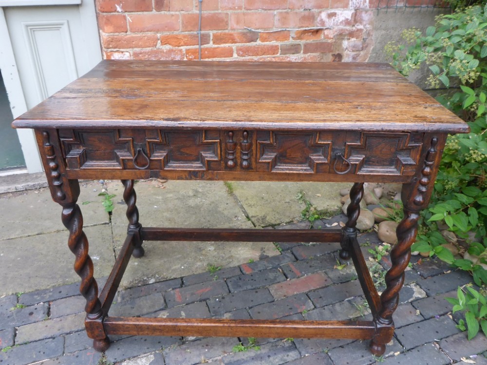 17th Century Oak Side Table