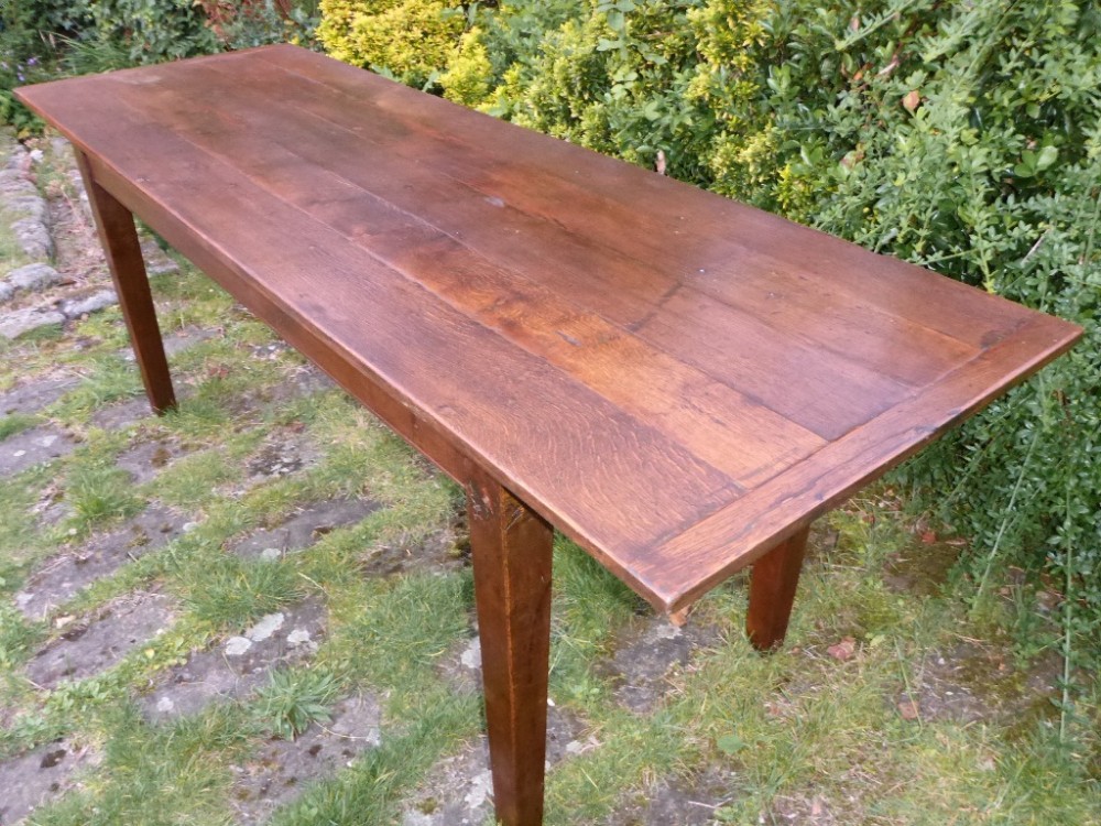 Antique Farmhouse Table in Oak