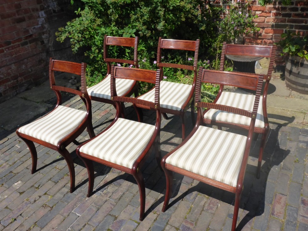 Regency Period Dining Chairs Set of 6