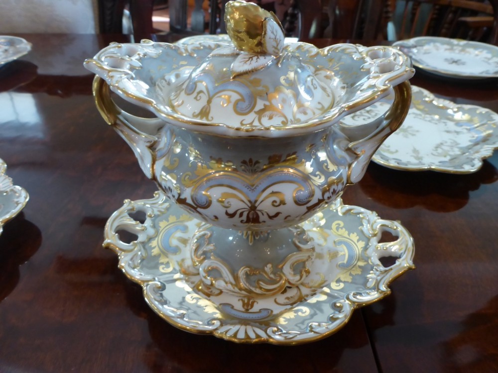 Rockingham Works Brameld Dinner Service c 1835/42