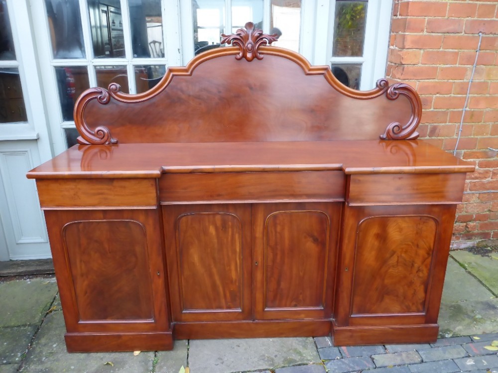 Antique Victorian Mahogany 4 Door Sideboard