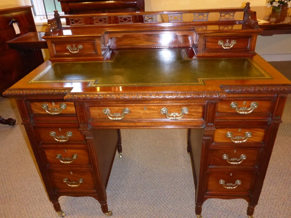 Superb Ladies Desk by James Shoolbred and Son London