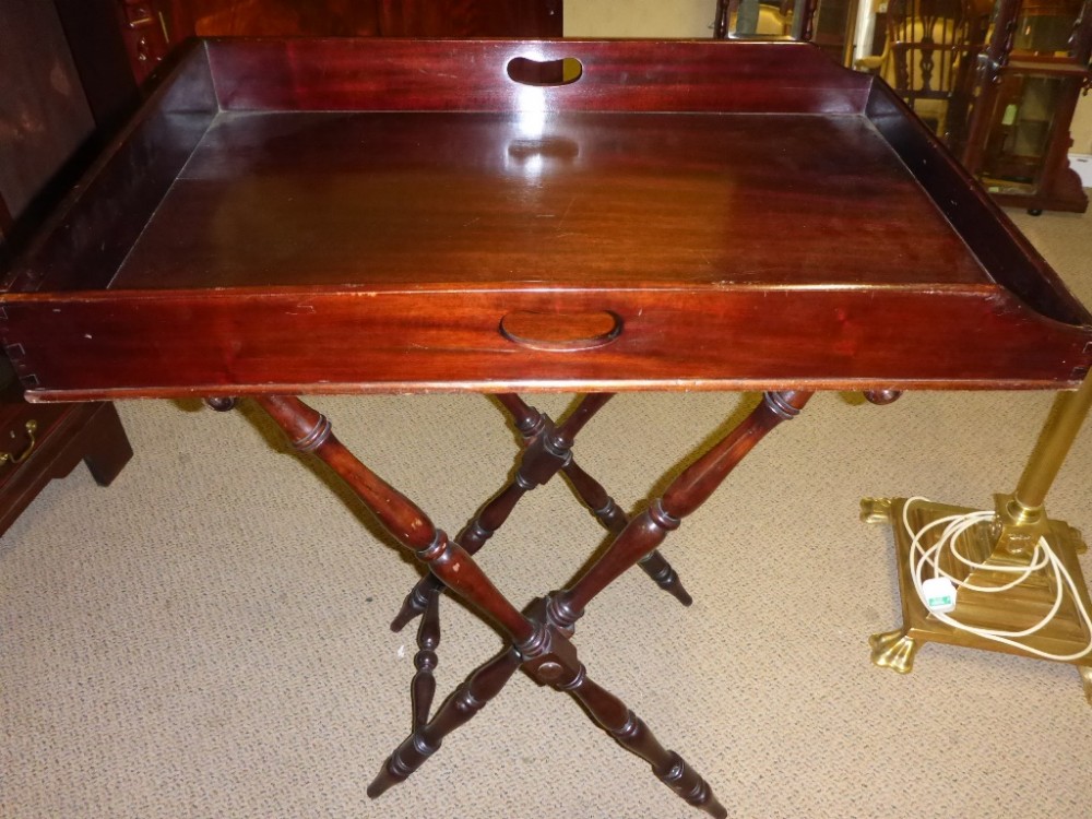 Victorian Butlers Tray and Stand