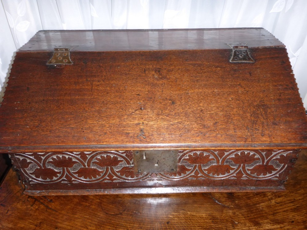 Good Early Oak Correspondence/Bible Box