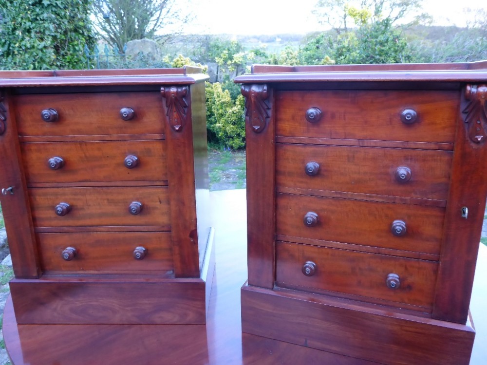 Pair of Dwarf Wellington Chests