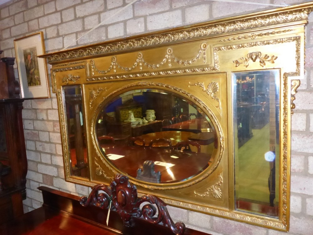 Victorian Over mantle Mirror