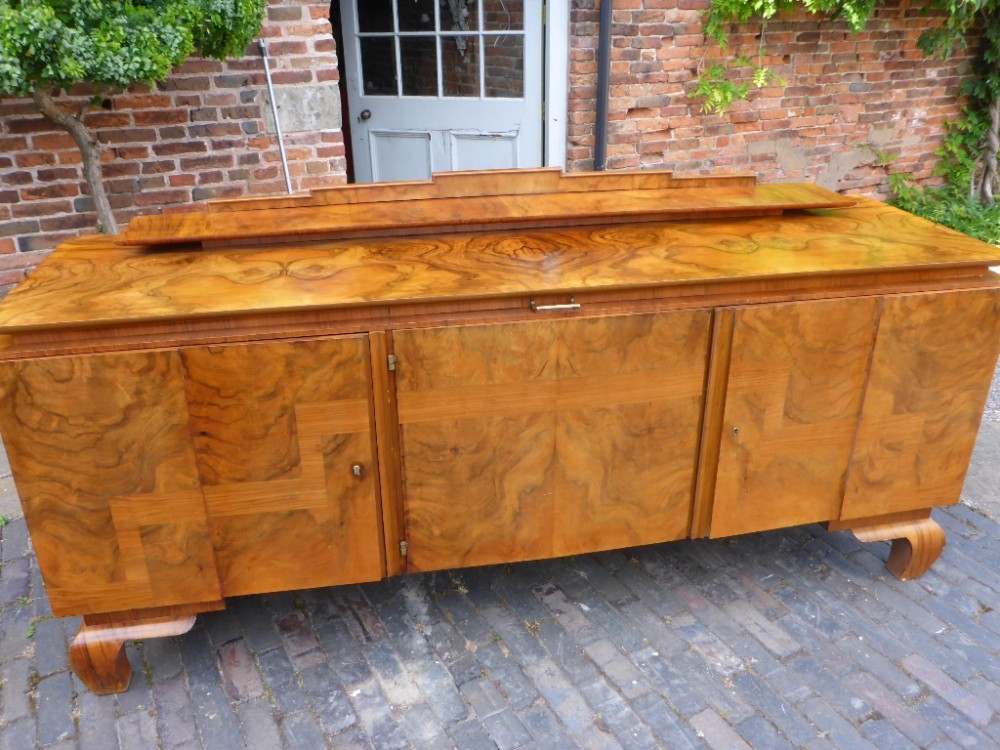 Stunning Art Deco Sideboard/Server in Figured Walnut