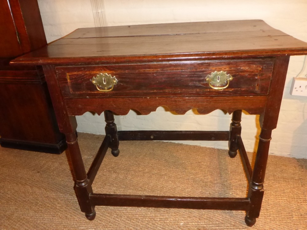 Georgian Single Drawer Side Table in Oak