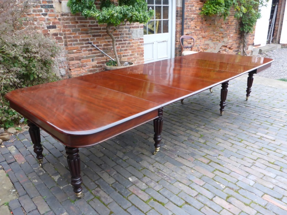 Antique Dining Table in Mahogany seats 14 plus