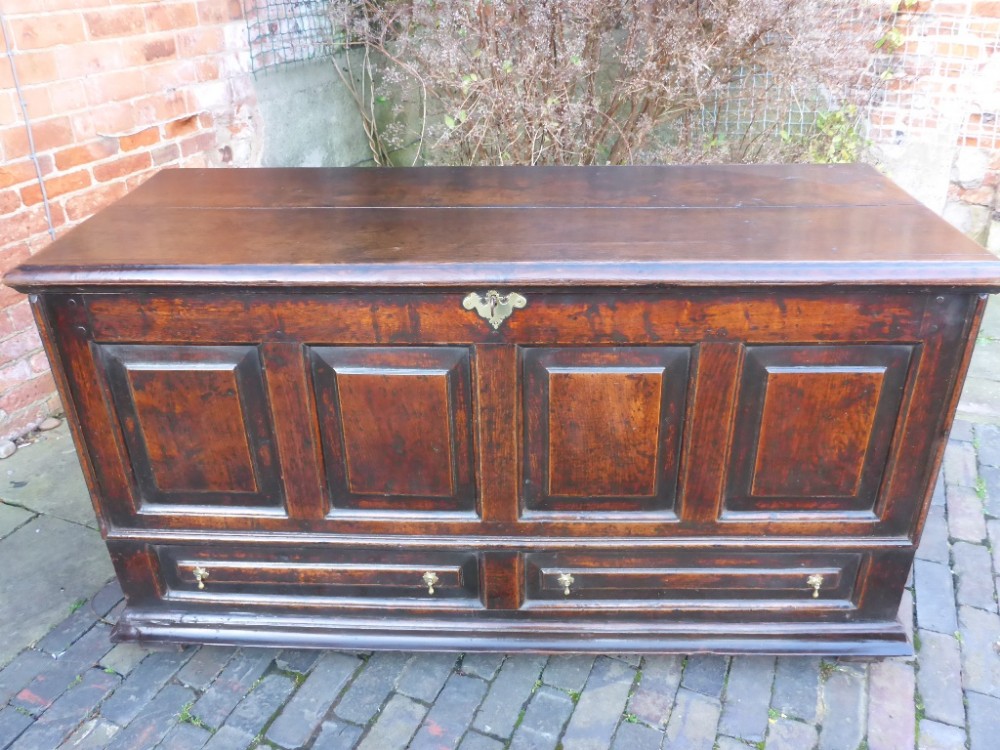 Early Georgian Blanket Box stunning Colour