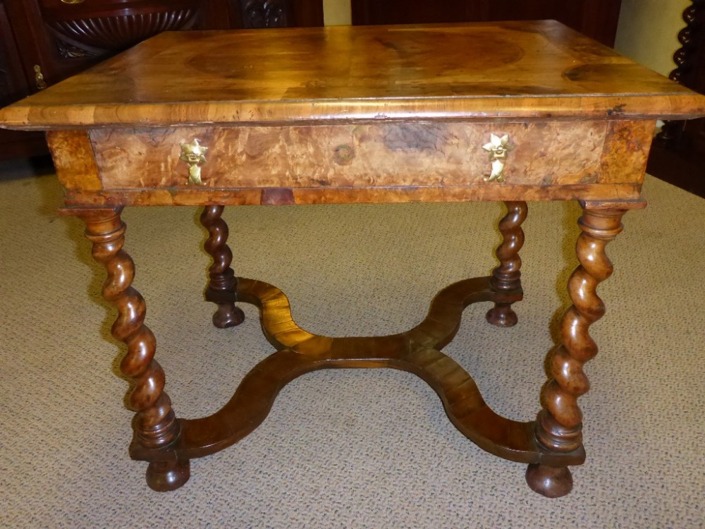 William and Mary Walnut Side Table