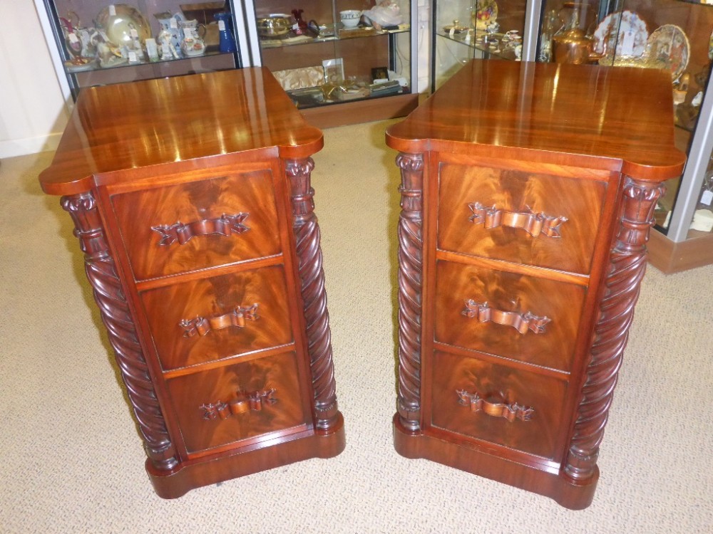 A Superb Pair of Victorian Bedside Chests