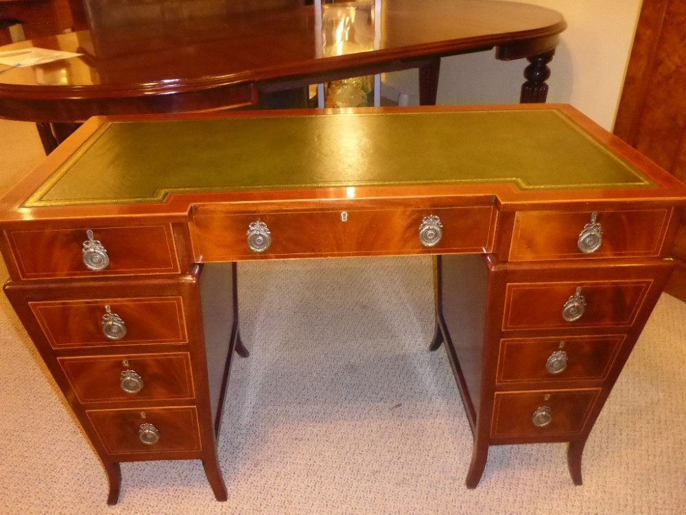 Superb Victorian Ladies Writing Desk Mahogany and Inlay