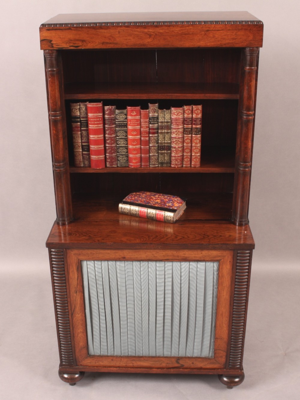 Regency Period Dwarf Bookcase Rosewood