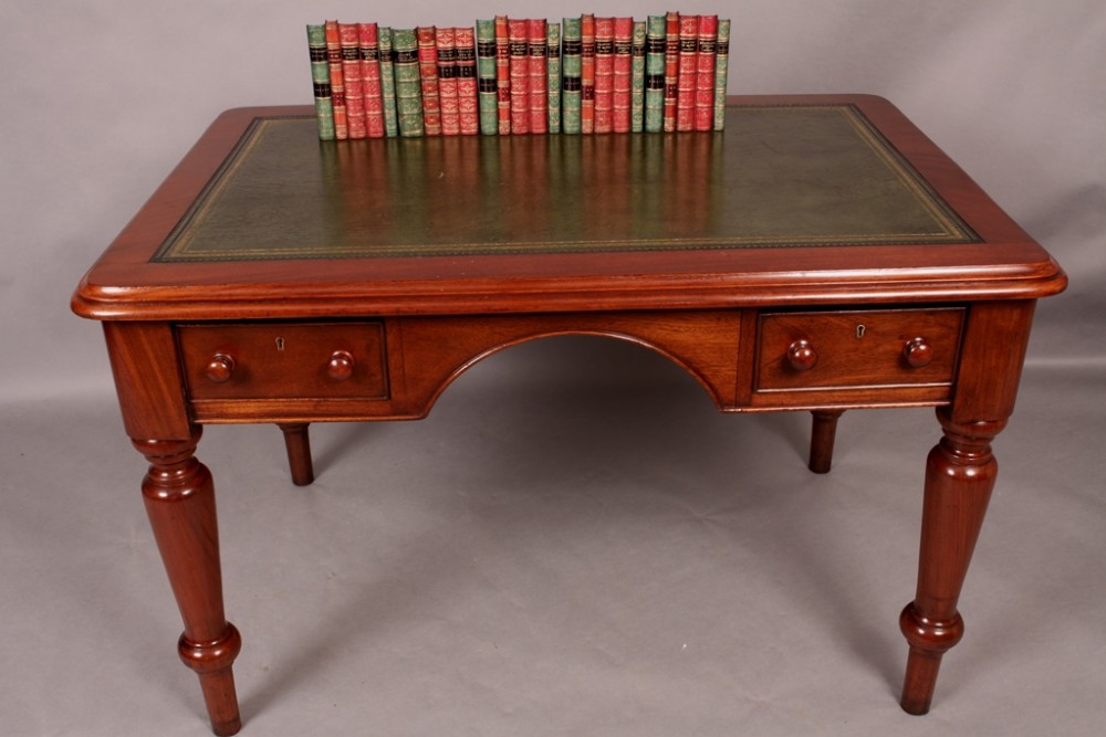 Good Victorian Mahogany Library Table