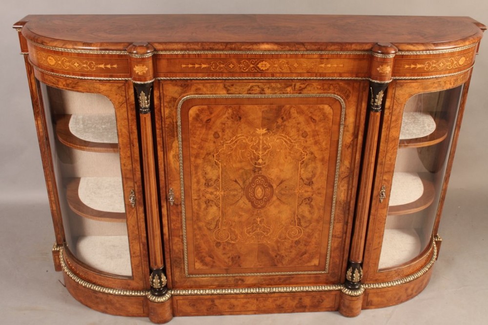 Stunning Quality Victorian Walnut Credenza