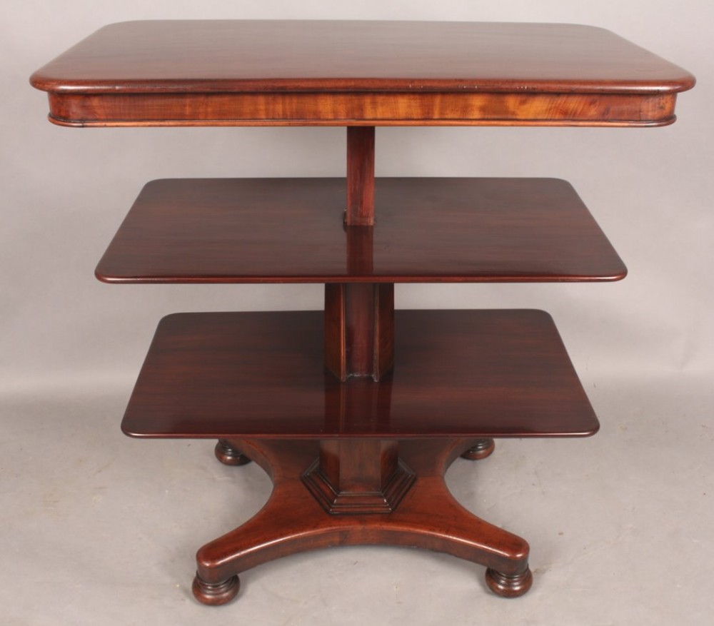 Metamorphic Dumb Waiter in Mahogany